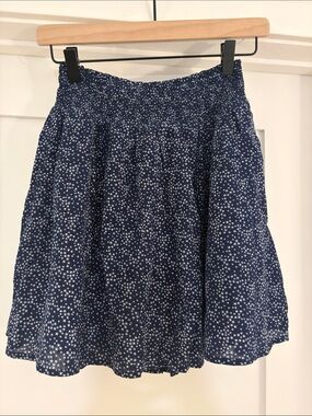Old Navy Navy Blue Star-Print Swing Skirt